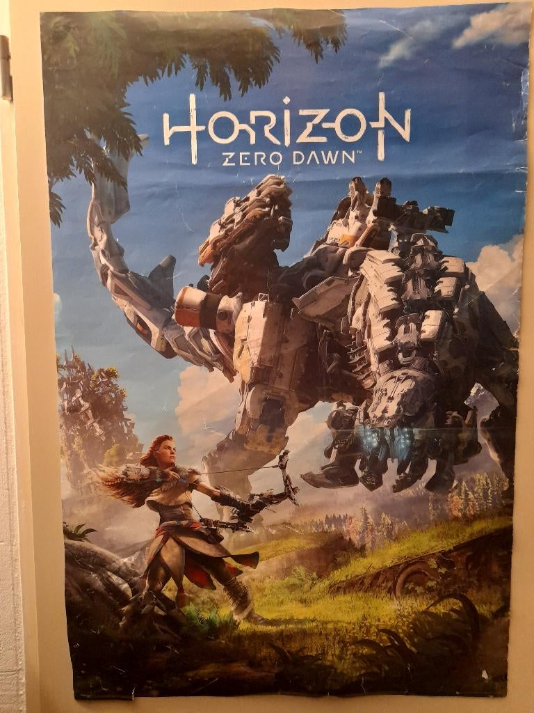 Poster/ Horizon Zero Dawn, Ophalen of Verzenden, A1 t/m A3, Film en Tv, Rechthoekig Staand