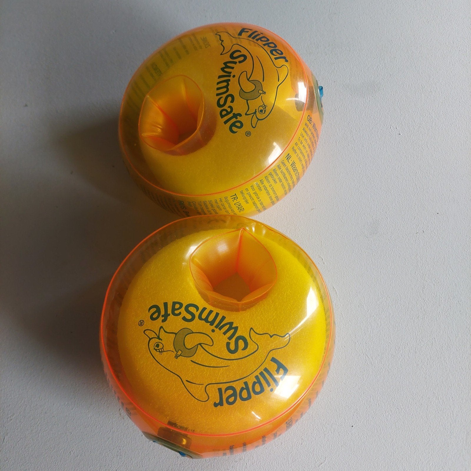 SwimSafe Flipper zwembandjes - Geel, Ophalen of Verzenden