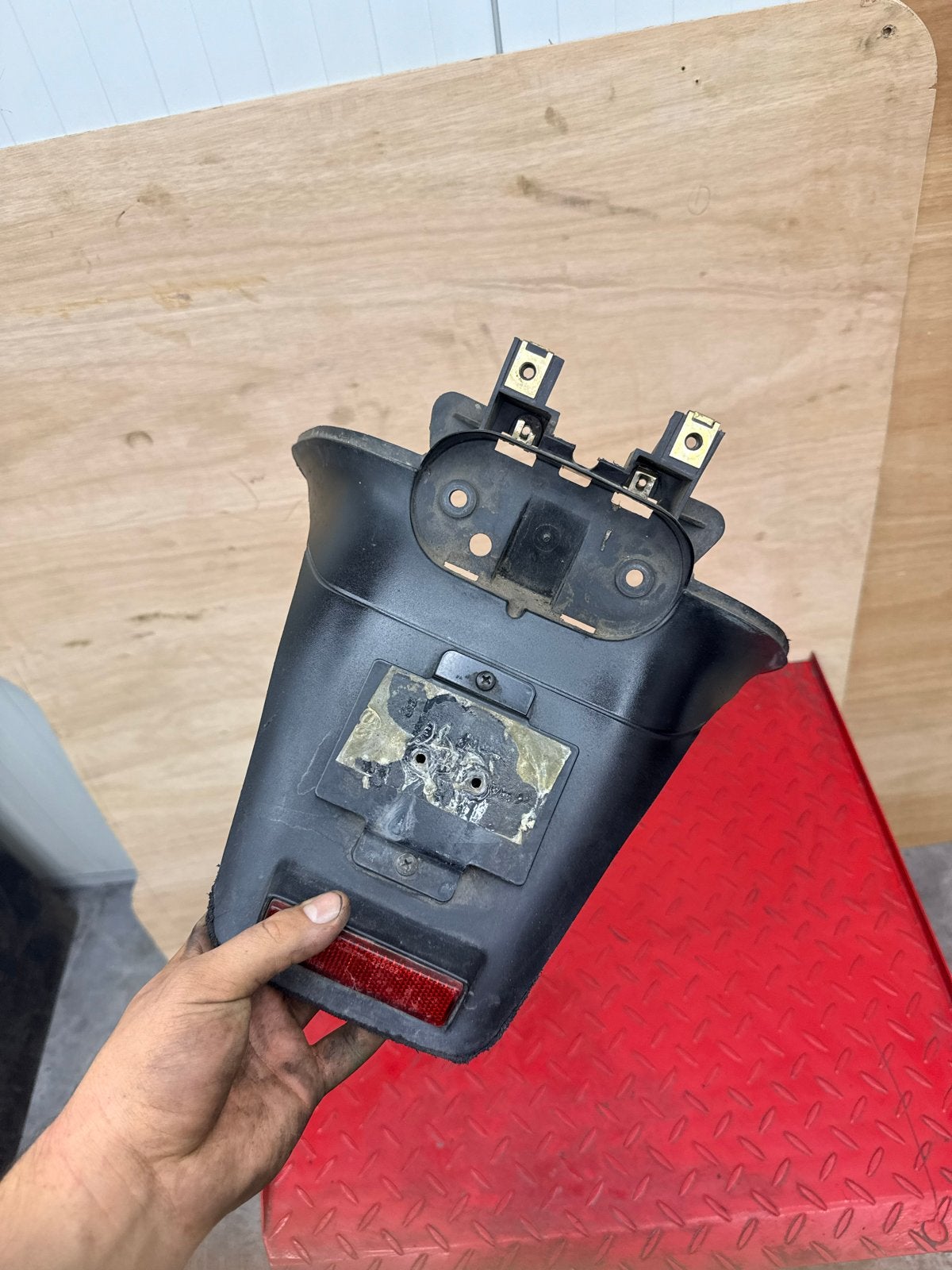 Piaggio SKR / Skipper / Quartz achterspatbord ingekort, Ophalen of Verzenden, Gebruikt, Overige typen, Piaggio