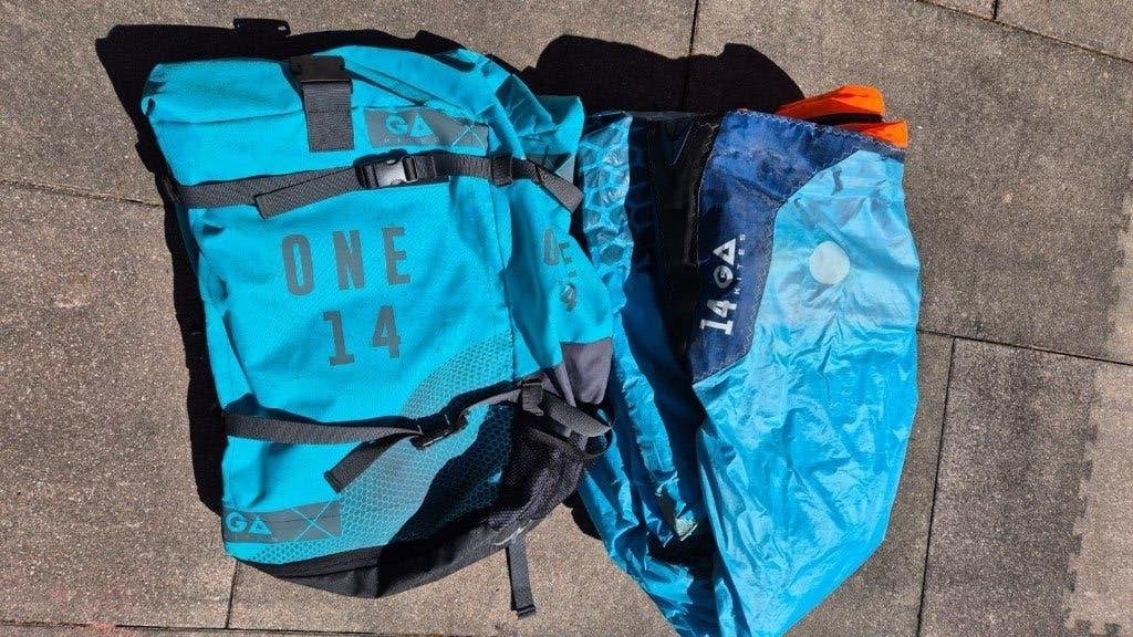 Kite Gaastra One 14m, Watersport en Boten, Kitesurfen, Ophalen, Gebruikt, Geen board, Kite