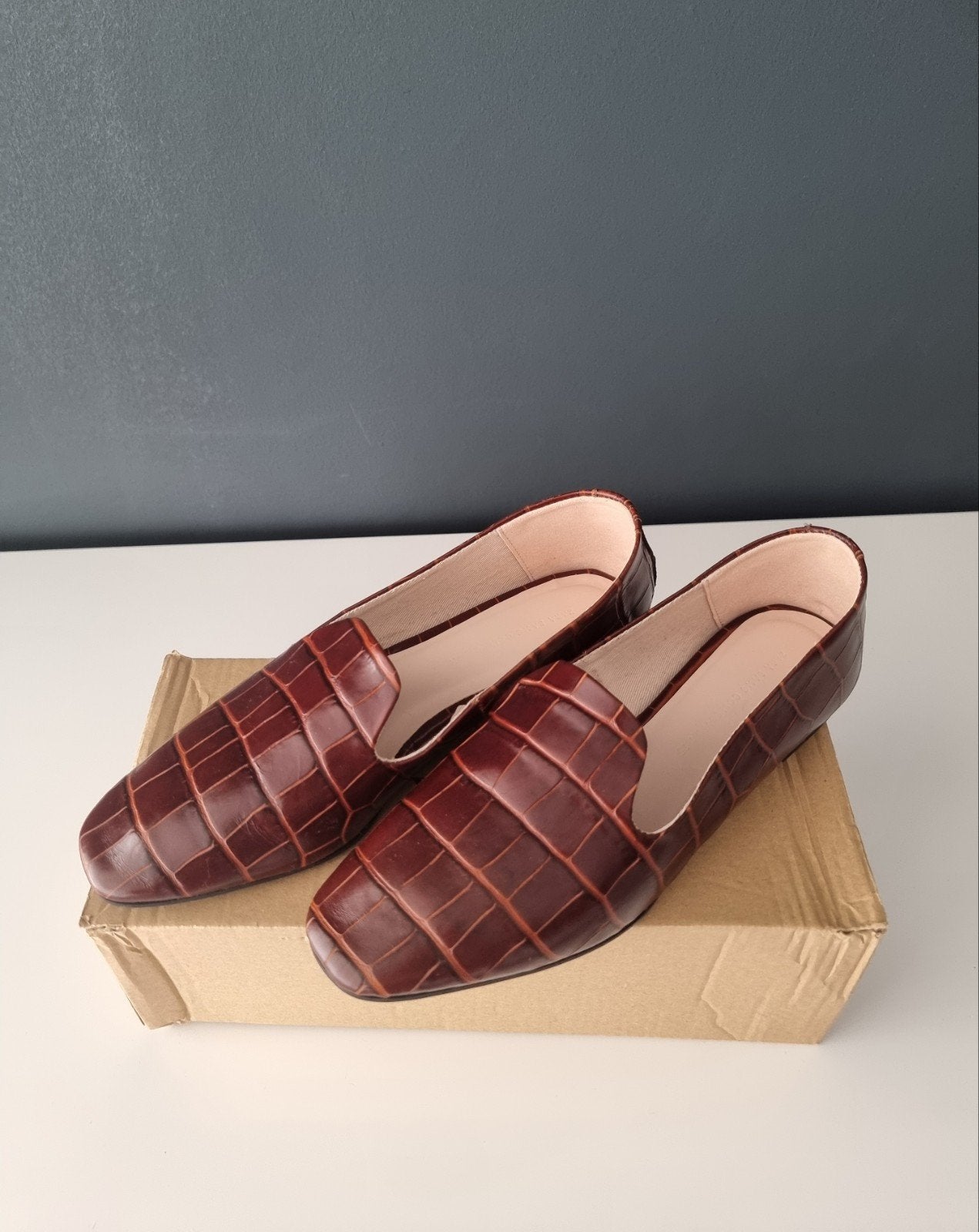 Leren loafers / instappers. Maat 35, Bruin, Ophalen of Verzenden, Zo goed als nieuw, Zara