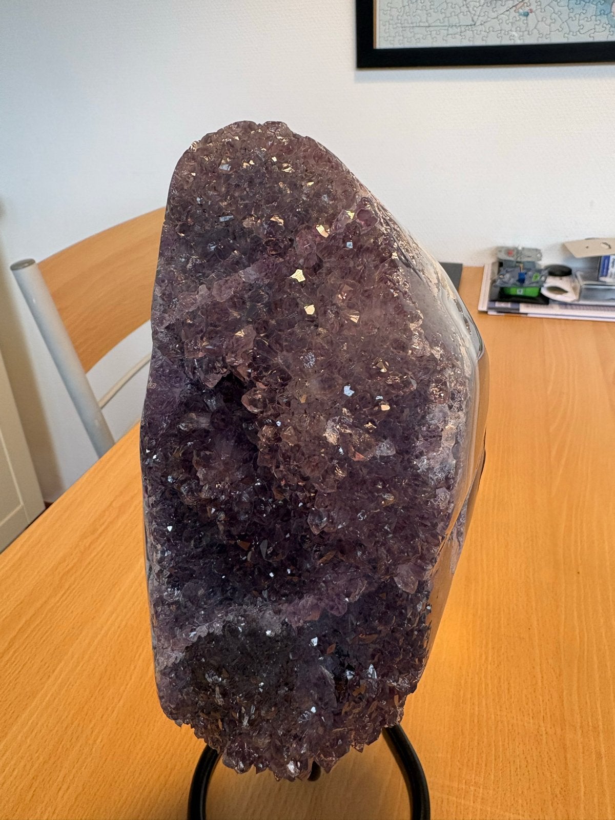 Prachtige Amethist Geode.Hoogte 22 cm, omtrek 40 cm ., Sieraden, Tassen en Uiterlijk, Edelstenen, Ophalen of Verzenden, Nieuw