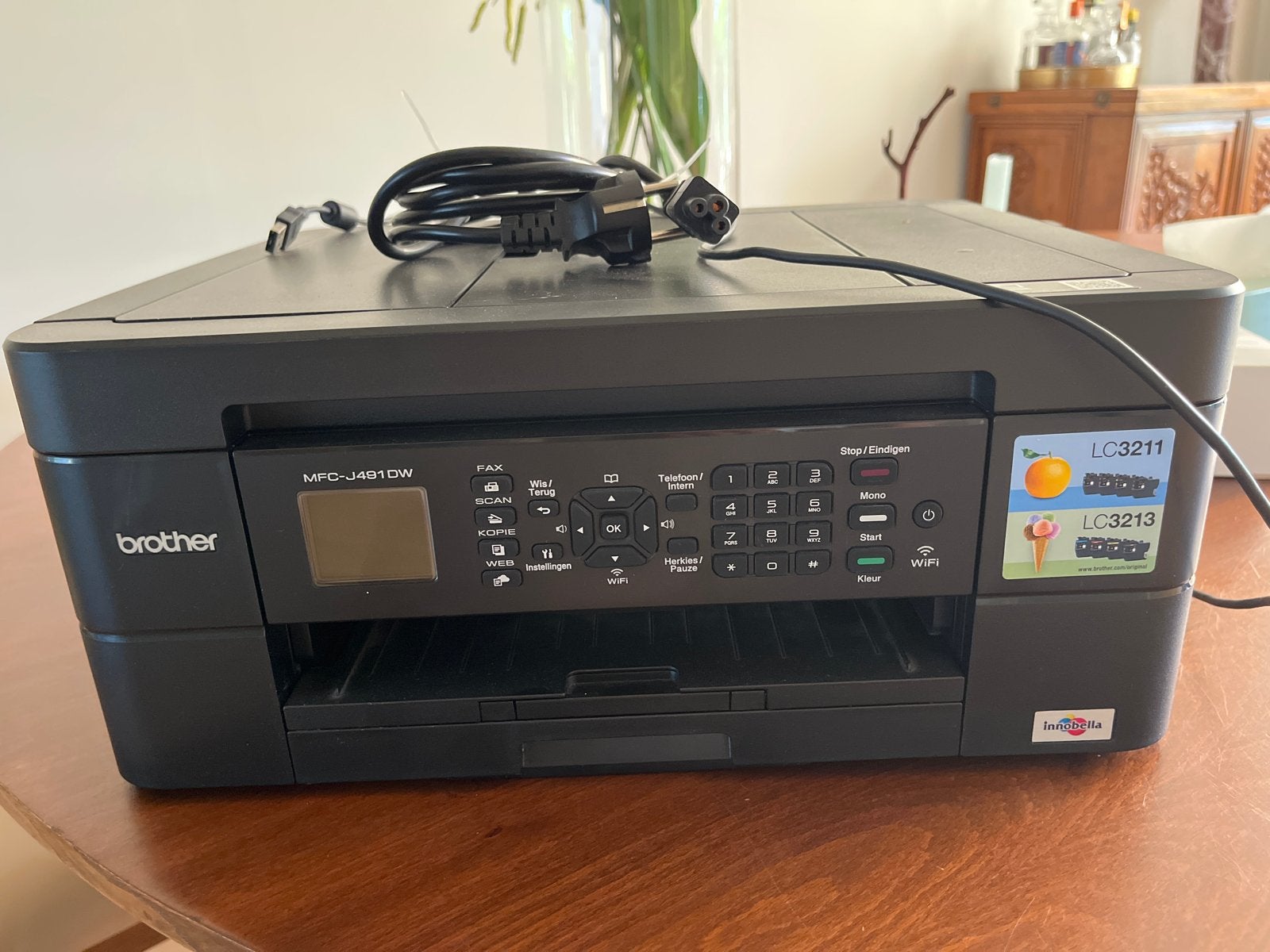 Brother MFC-J491DW All-in-one Inkjetprinter, Computers en Software, Printers, Ophalen, Gebruikt, Faxen, Inkjetprinter