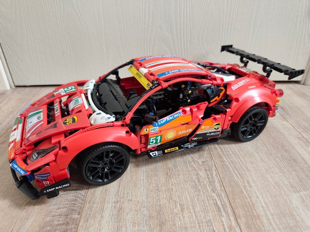 Lego 42125 Technic Ferrari 488 GTE AF Corse #51, Compleet, Lego, Ophalen of Verzenden, Zo goed als nieuw