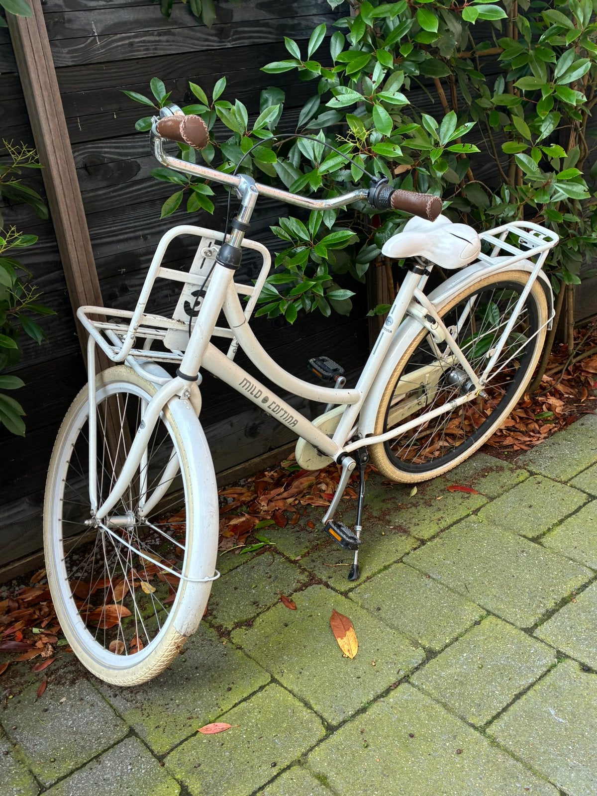 witte cortina damesfiets, Ophalen, Gebruikt, Terugtraprem