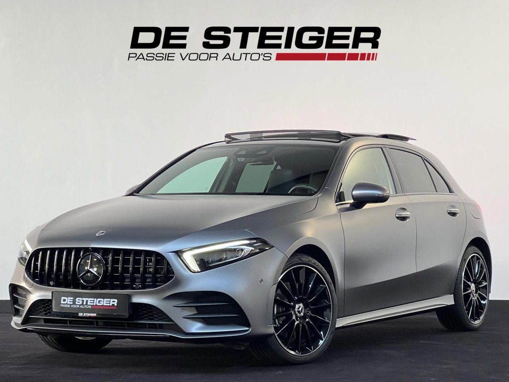 Mercedes-Benz A-klasse 250 e AMG Night Pano Memory Sfeer Cam, Auto's, Gebruikt, Zwart, 4 cilinders, Met garantie (alle)