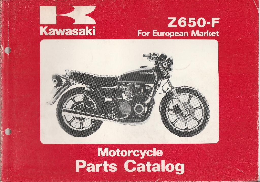 Kawasaki Z650 F European Market parts list (755p), Ophalen of Verzenden, Kawasaki