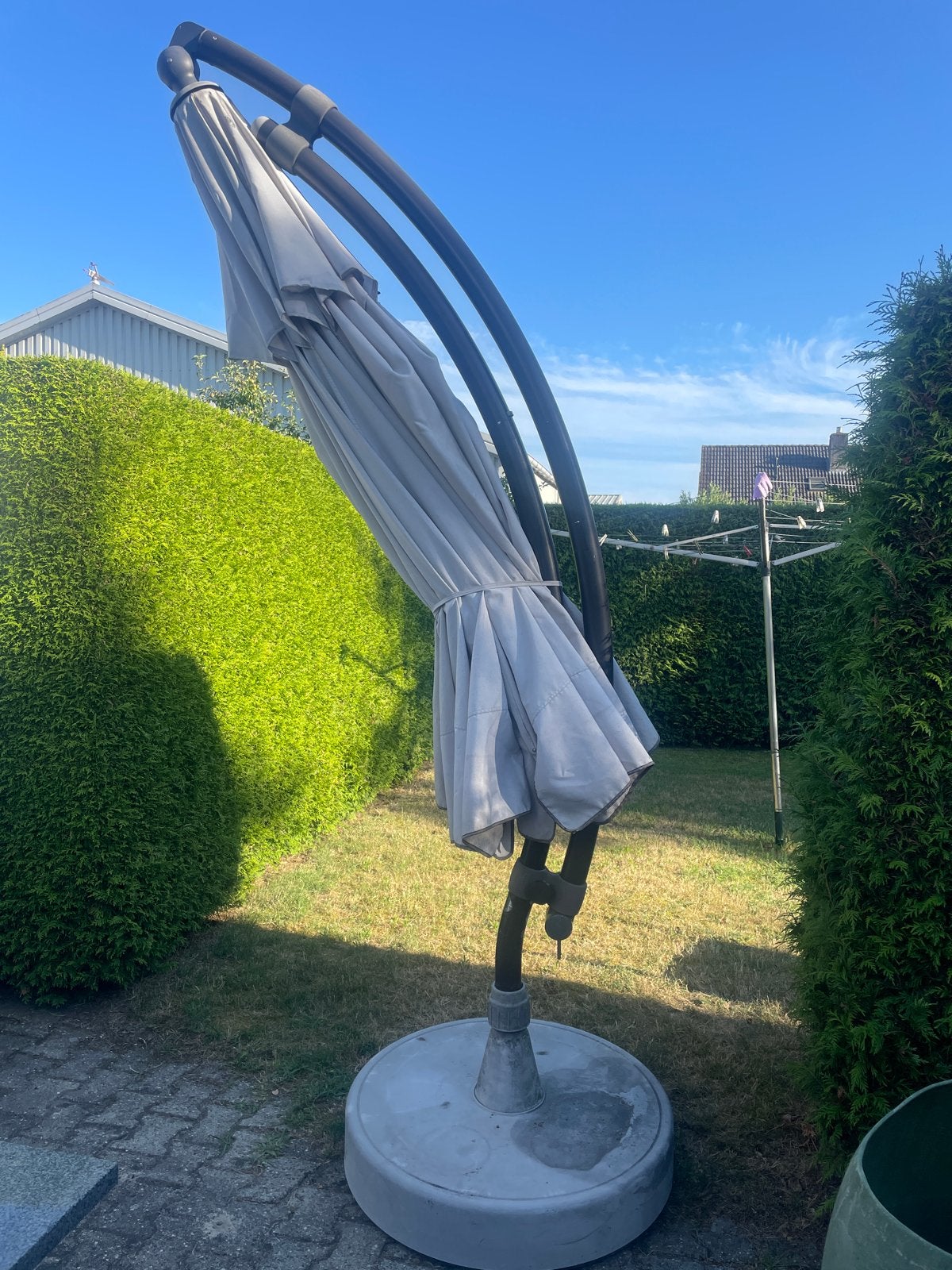 Zweefparasol Easy Sun by Sun Garden, Tuin en Terras, Parasols, Gebruikt, Kantelbaar, Ophalen of Verzenden, Zweefparasol