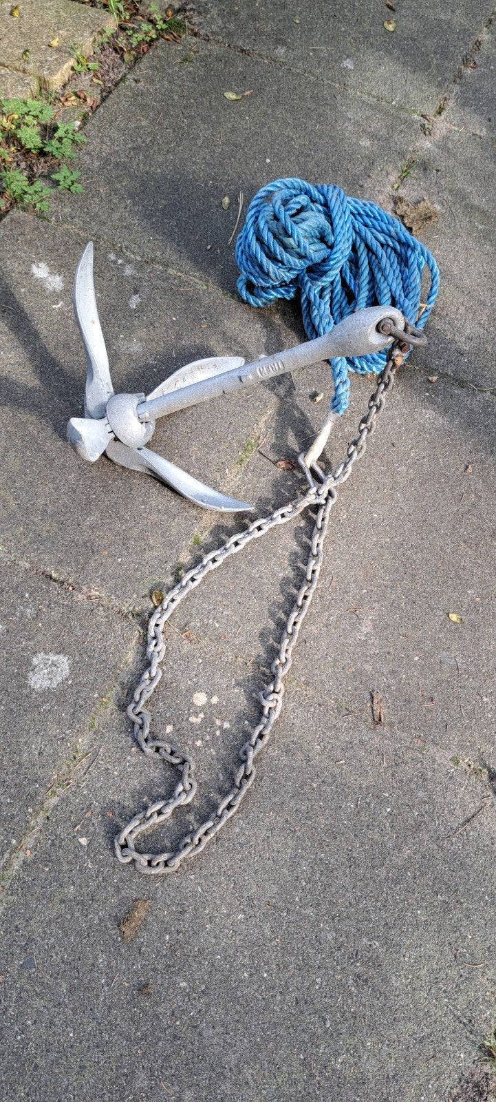 Bootanker 5 kg met ketting en lijn, Ophalen, Gebruikt, Overige typen