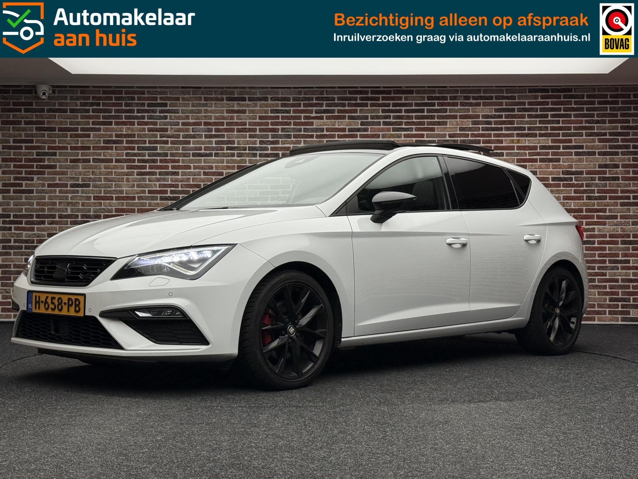 SEAT Leon 1.5 TSI FR Ultimate Edition Black | Pano | Camera, Euro 6, 4 cilinders, 150 pk, Wit