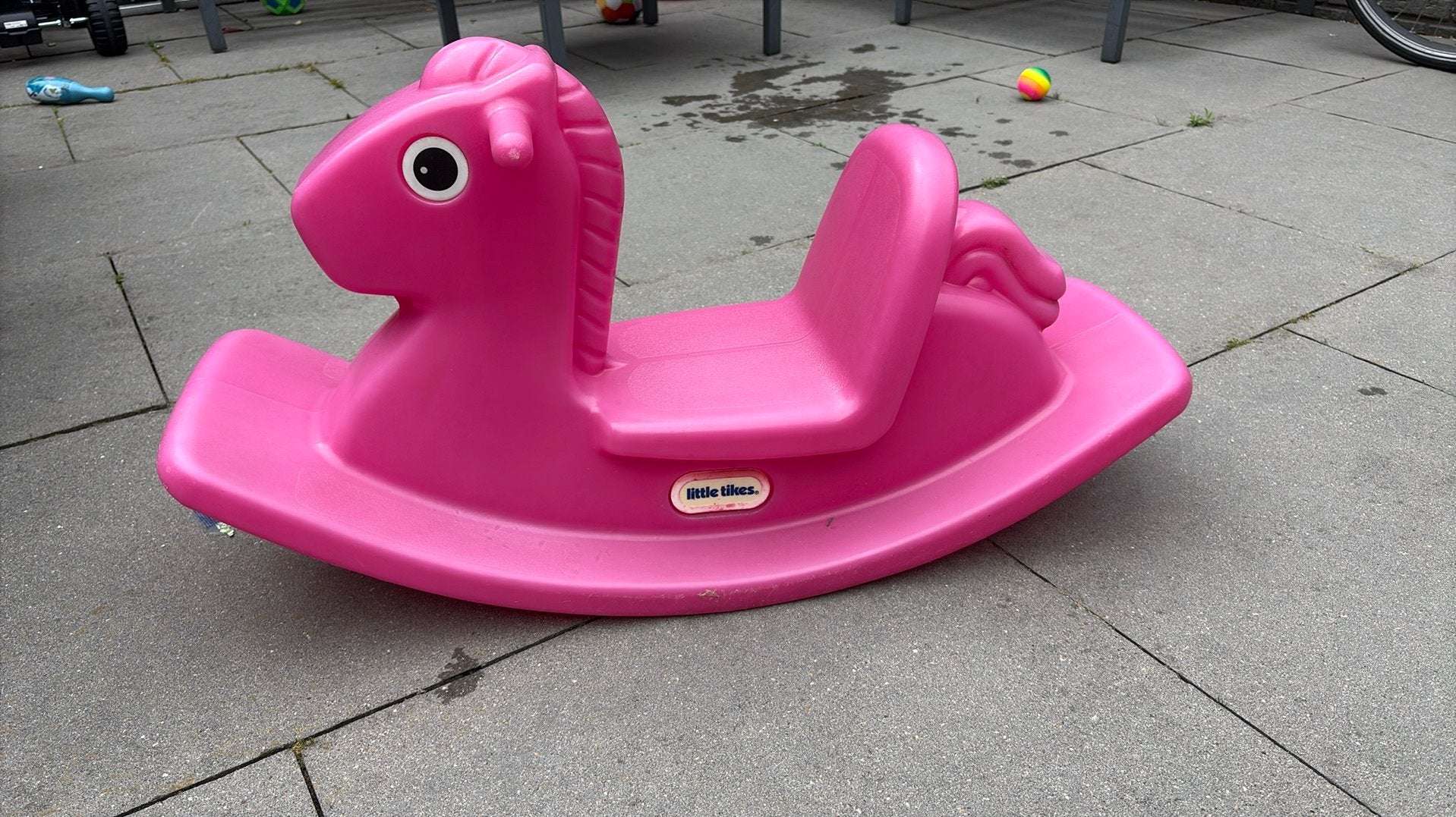 Little Tikes roze hobbelpaard, Ophalen, Gebruikt