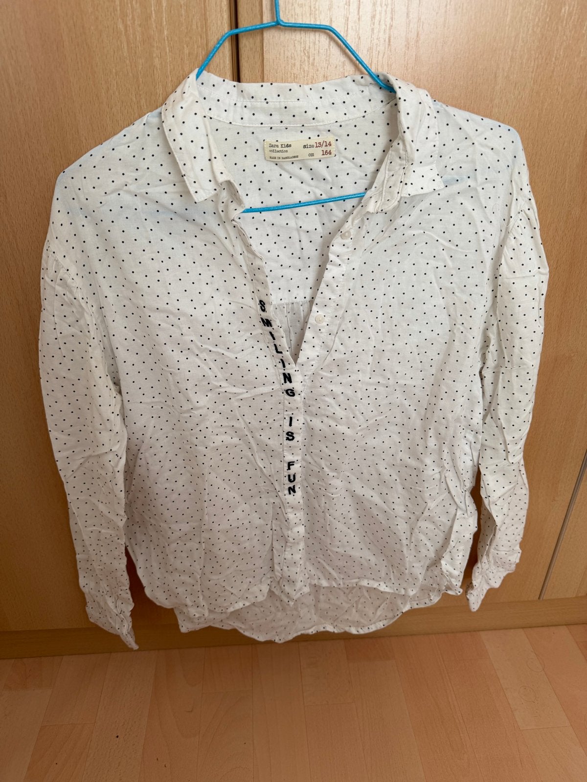 Zara Kids blouse met stippen, maat 164, Ophalen of Verzenden