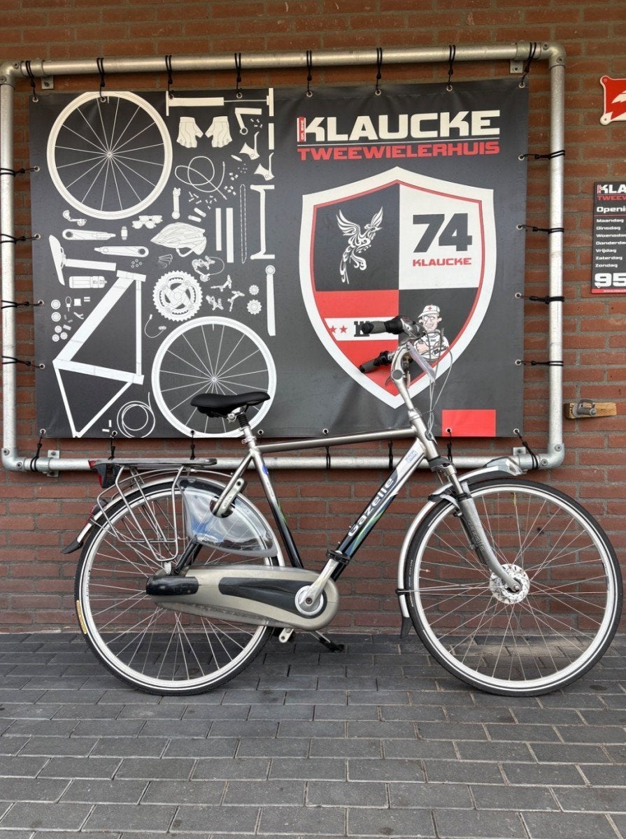Gazelle ORANGE Heren blauw zilver 57cm, Fietsen en Brommers, Ophalen, Gebruikt, -, -
