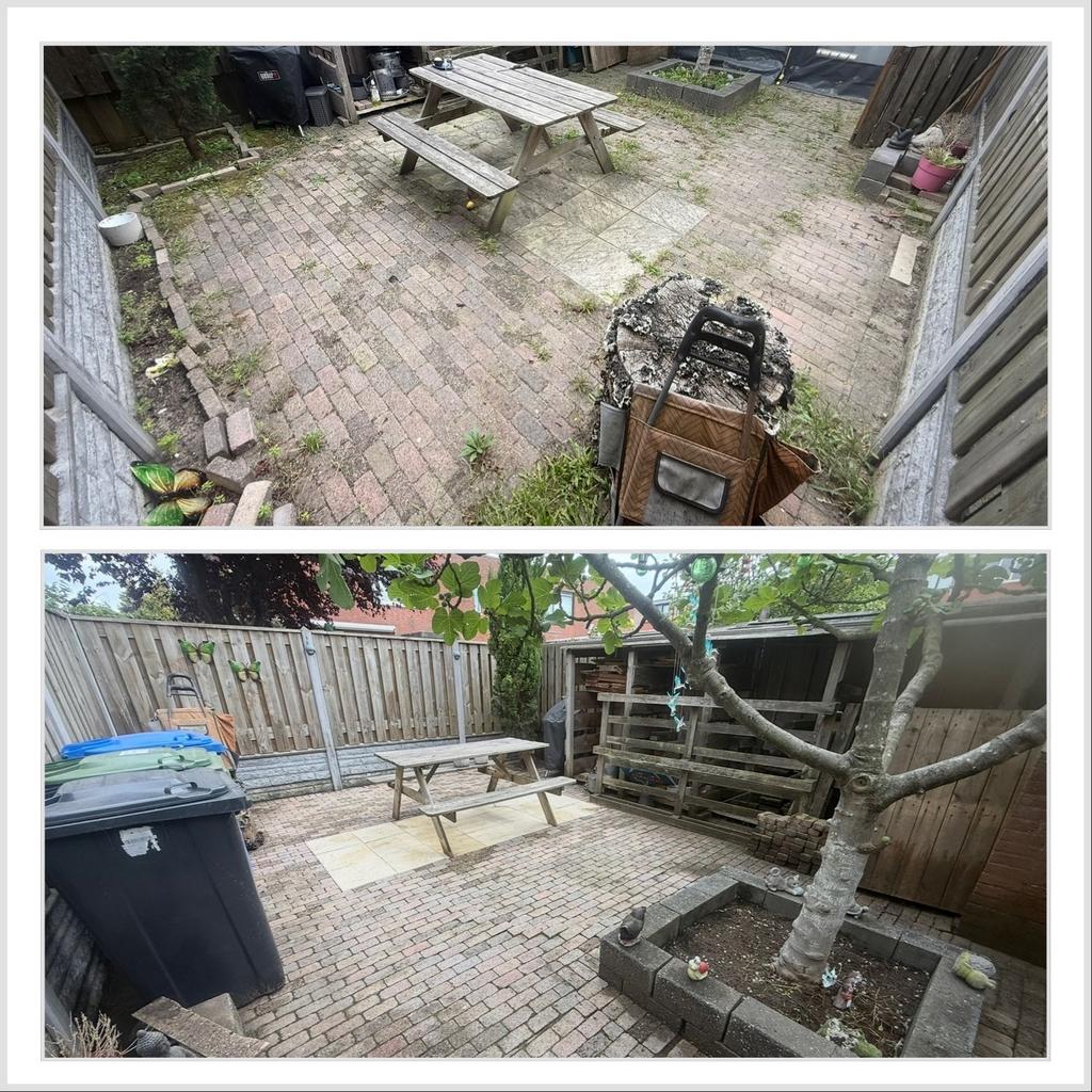 Terras professioneel laten reinigen | Groene aanslag weg, Diensten en Vakmensen, Tuinmannen en Stratenmakers, Garantie, Tuinontwerp