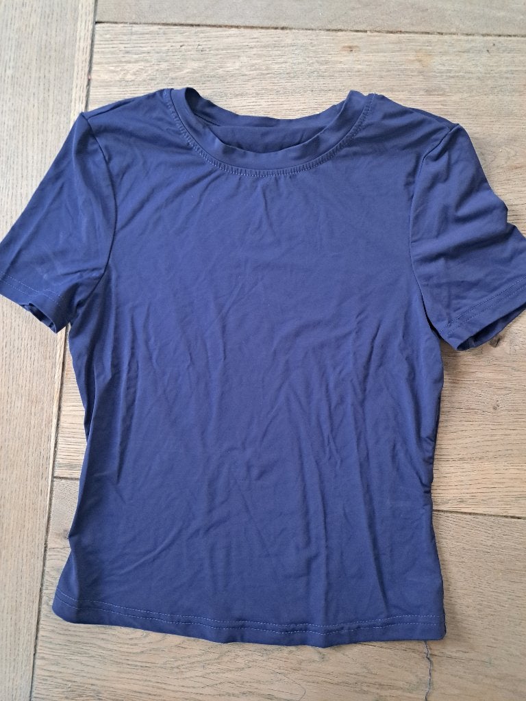 Blauw t-shirt XXS, Ophalen of Verzenden, Zo goed als nieuw, Meisje, Shirt of Longsleeve