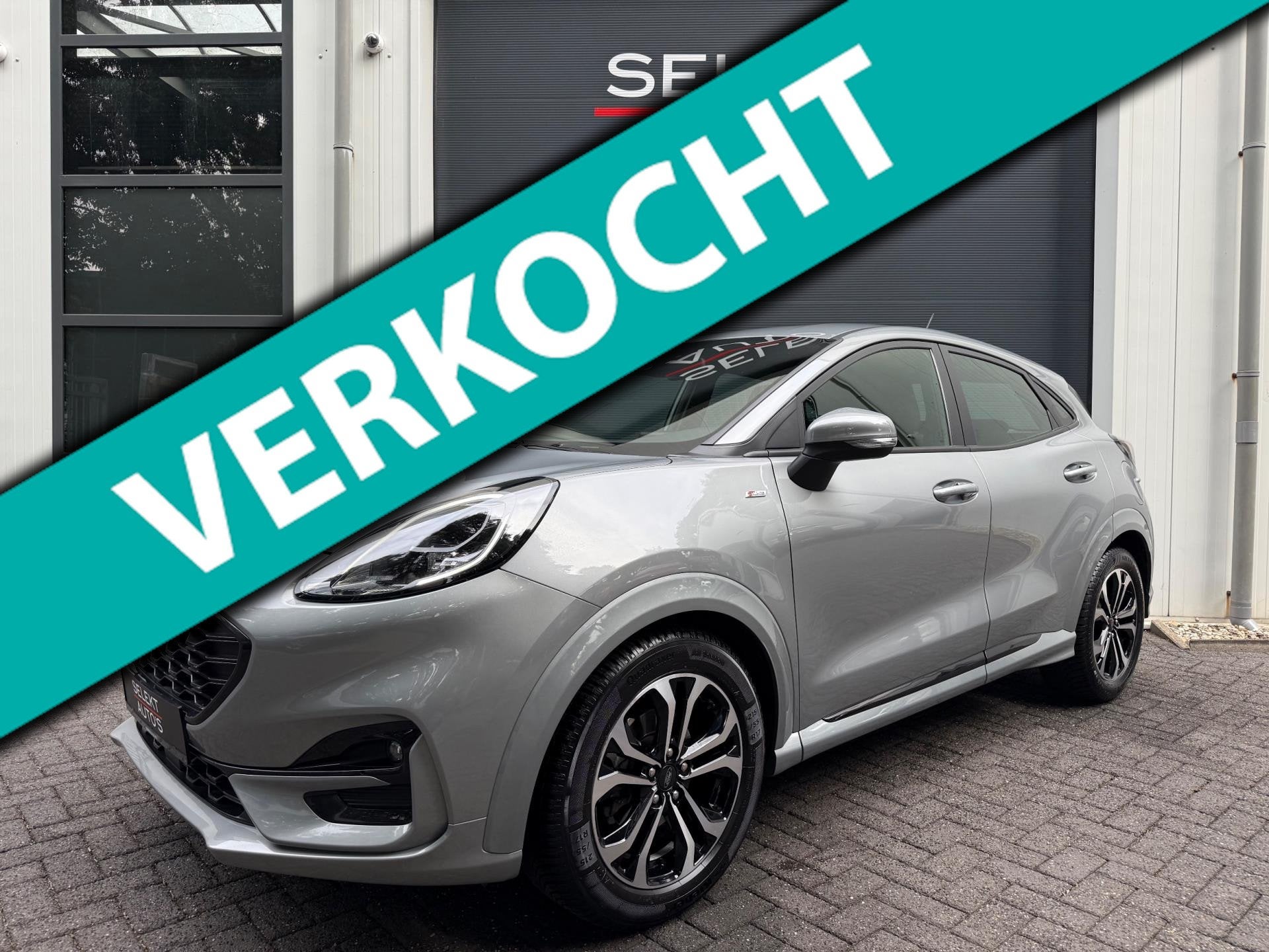Ford Puma 1.0 EcoBoost Hybrid ST-Line 125 Pk Navigatie/LED/C, Auto's, Ford, Voorwielaandrijving, Zwart, Origineel Nederlands, Bedrijf