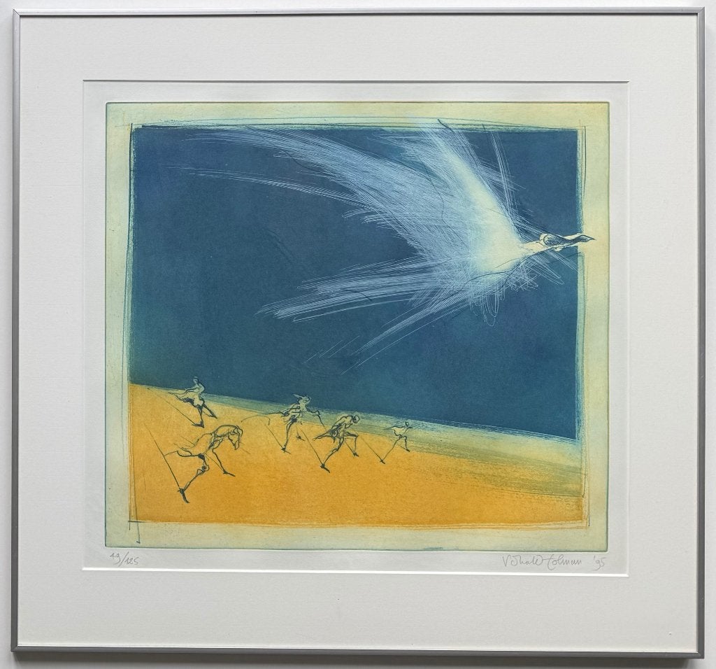 Ronald Tolman | handgesigneerde kleurenets | 1995, Antiek en Kunst, Ophalen, Flora en Fauna, Ets, 1950 - 1999