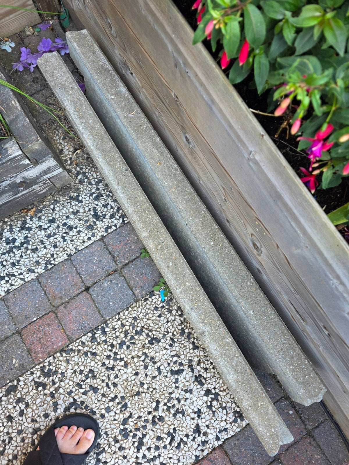 Betonnen borderranden voor tuin of oprit, Ophalen, Gebruikt, 100 tot 200 cm, Minder dan 25 cm
