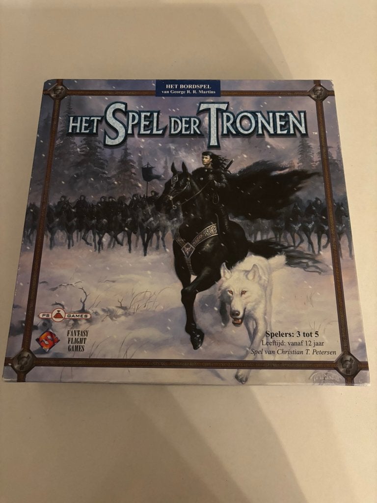 Het spel der tronen bordspel ps games fantasy flight games!, Een of twee spelers, Ophalen of Verzenden, Zo goed als nieuw, PS Games