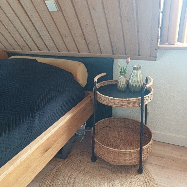 rotan nachtkastje, Ophalen, Zo goed als nieuw, Minder dan 45 cm, 55 tot 70 cm