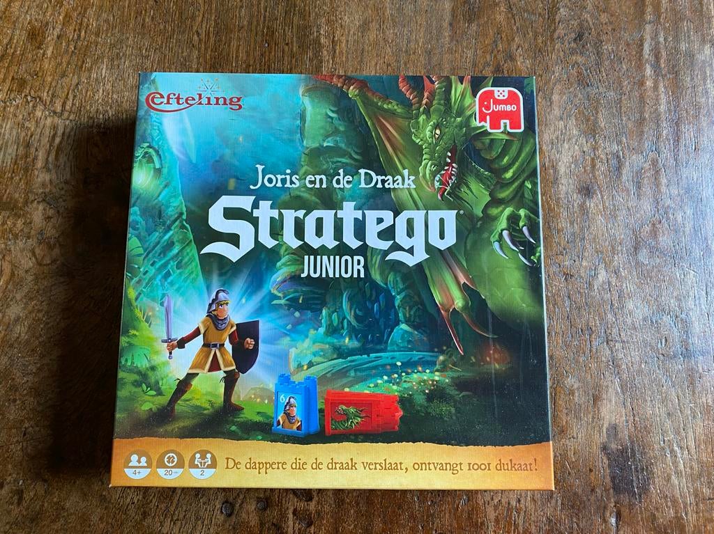 Stratego Junior Joris en de Draak Efteling Bordspel, Een of twee spelers, Ophalen of Verzenden, Gebruikt