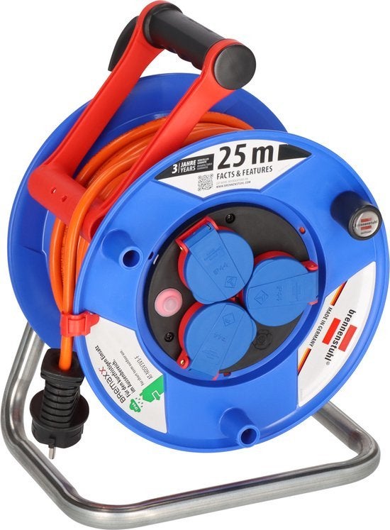 Brennenstuhl Garant Bremaxx IP44 Kabelhaspel 25 Meter - 3 St, Logictrading, Info@logictrading.nl, Kramerswei 8a