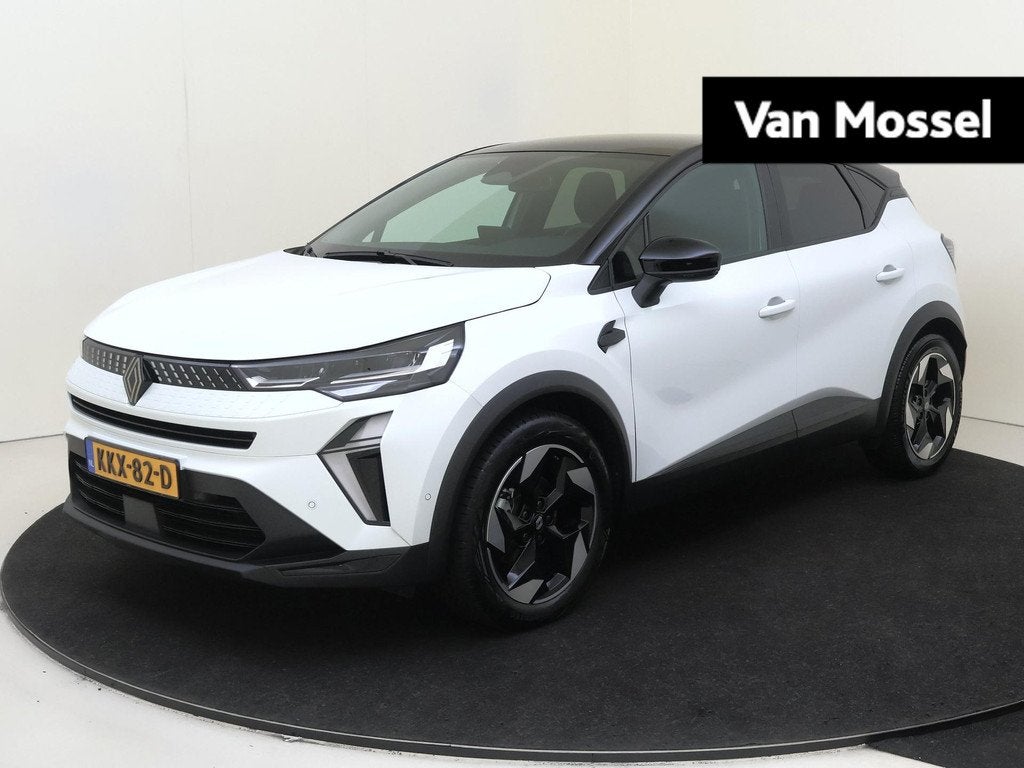 Renault Captur 1.8 E-Tech full hybrid 160 techno | Automaat, Auto's, Renault, 4 cilinders, Leder en Stof, Wit, Bedrijf