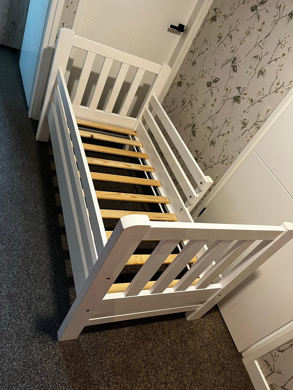 Rockwood peuterbed met lattenbodem, Kinderen en Baby's, Kinderkamer | Bedden, Ophalen, Gebruikt, 70 tot 85 cm, Lattenbodem