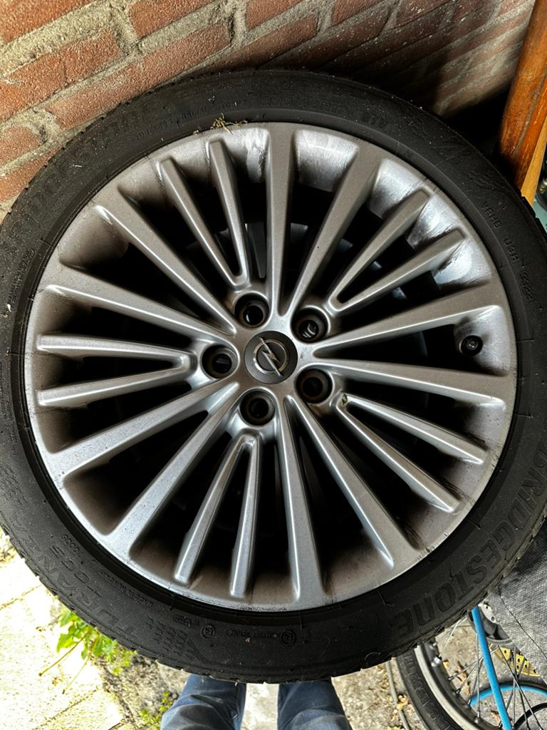 Zomerwielenset Astra K met TPMS, Ophalen, Gebruikt, 16 inch, Banden en Velgen