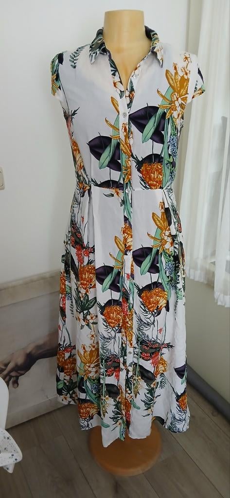 Leuke zomerjurk mt 36 merk jowell stof viscose, Kleding | Dames, Jowell, Overige kleuren, Verzenden, Nieuw