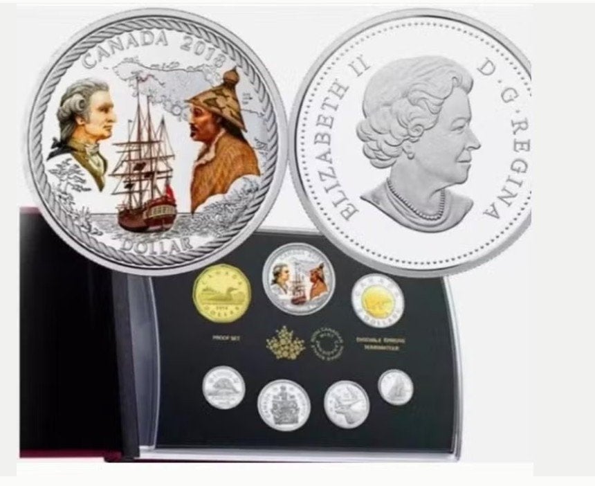 Canada - Captain Cook at Nootka Sound S.E Silver Proofset, Verzenden, Noord-Amerika, Setje, Zilver