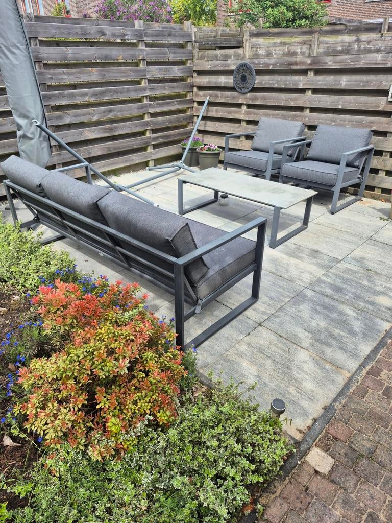 Loungeset Vonge Jysk, Ophalen, Gebruikt, Metaal