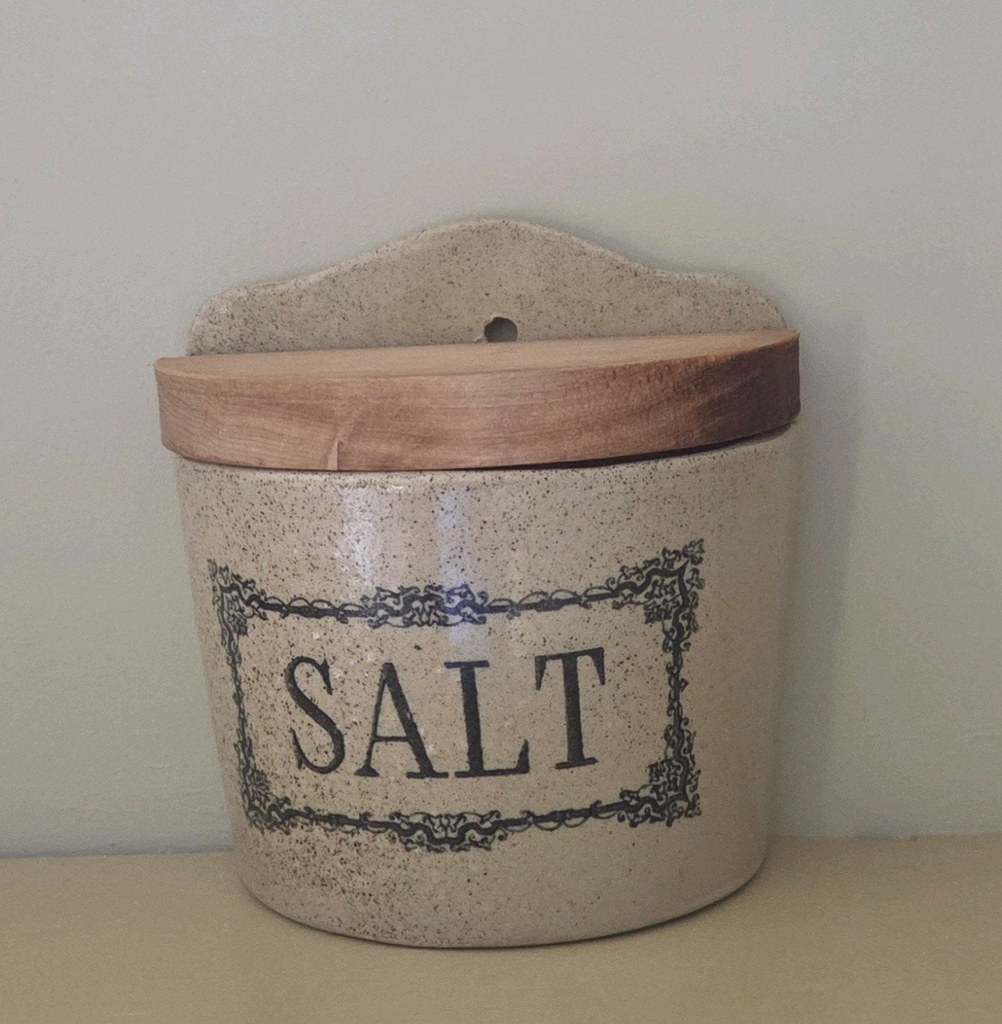 Steengoed "Salt" Moira pottery, aardewerk, brocante zoutpot, Ophalen of Verzenden