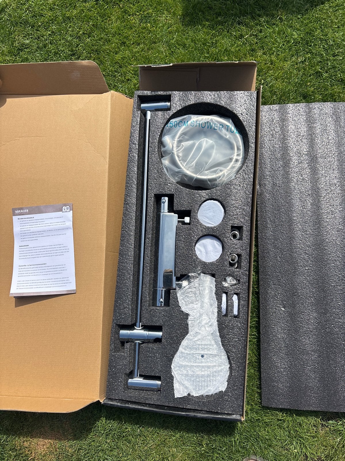 Brauer Complete Douche Set - Nieuw in Doos, Ophalen of Verzenden, Nieuw, Chroom, Douche