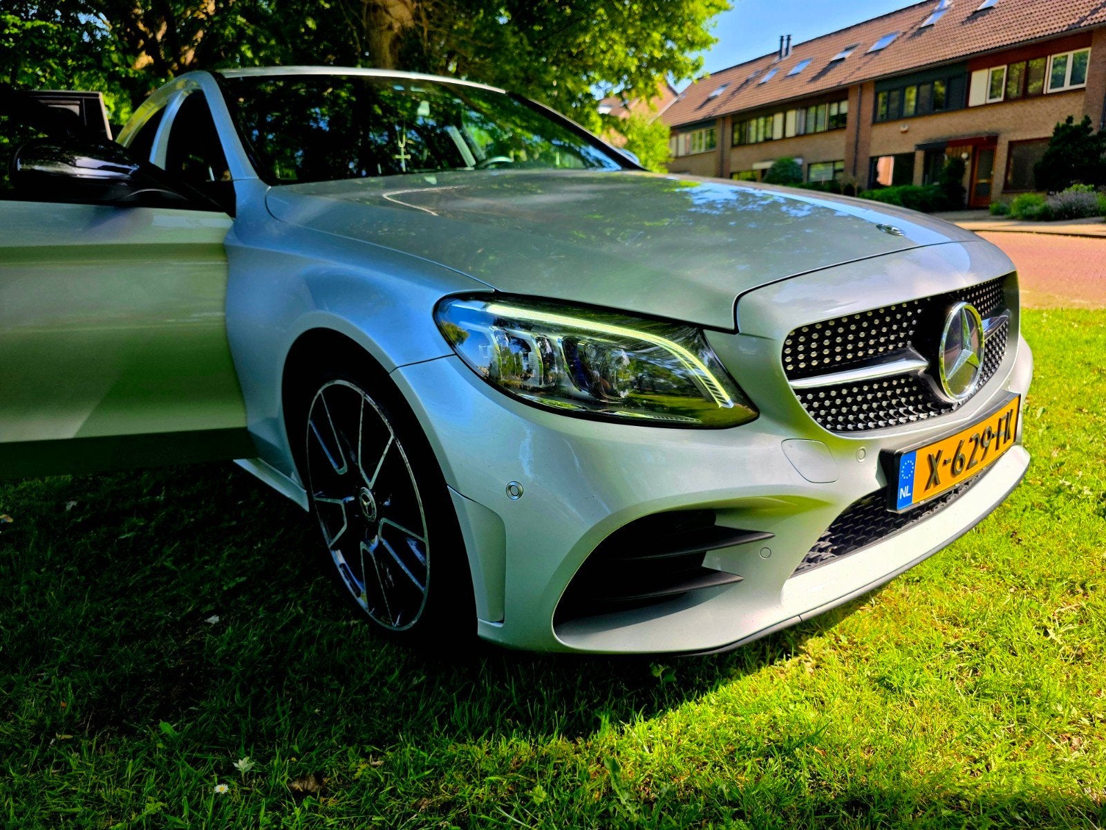 Mercedes-Benz C-Klasse C300 258pk 9G-TRONIC 2019 Grijs, Auto's, Achterwielaandrijving, 1800 kg, 4 cilinders, 258 pk
