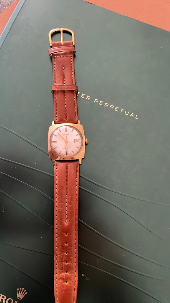 Kelton vintage horloge, Ophalen of Verzenden, Staal, Overige merken, 1960 of later