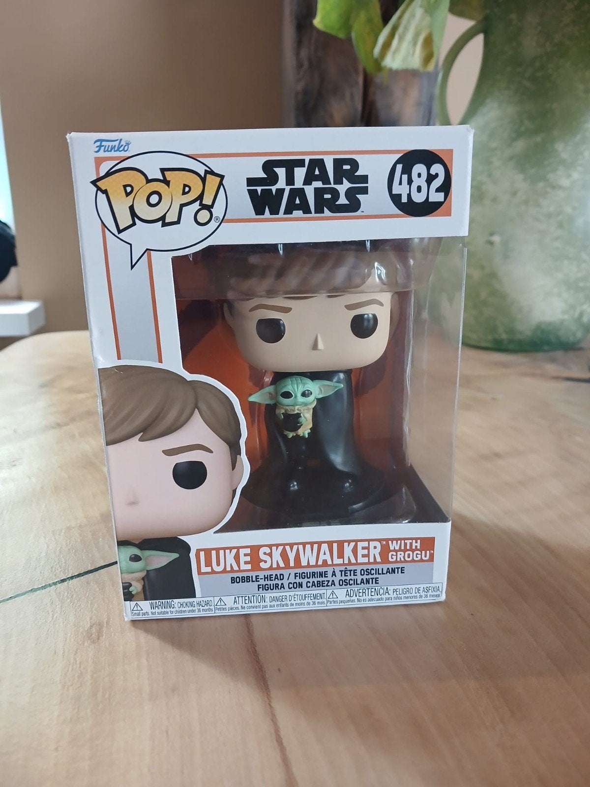Funko Pop! Star Wars Luke Skywalker met Grogu #482, Ophalen of Verzenden, Nieuw, Actiefiguurtje