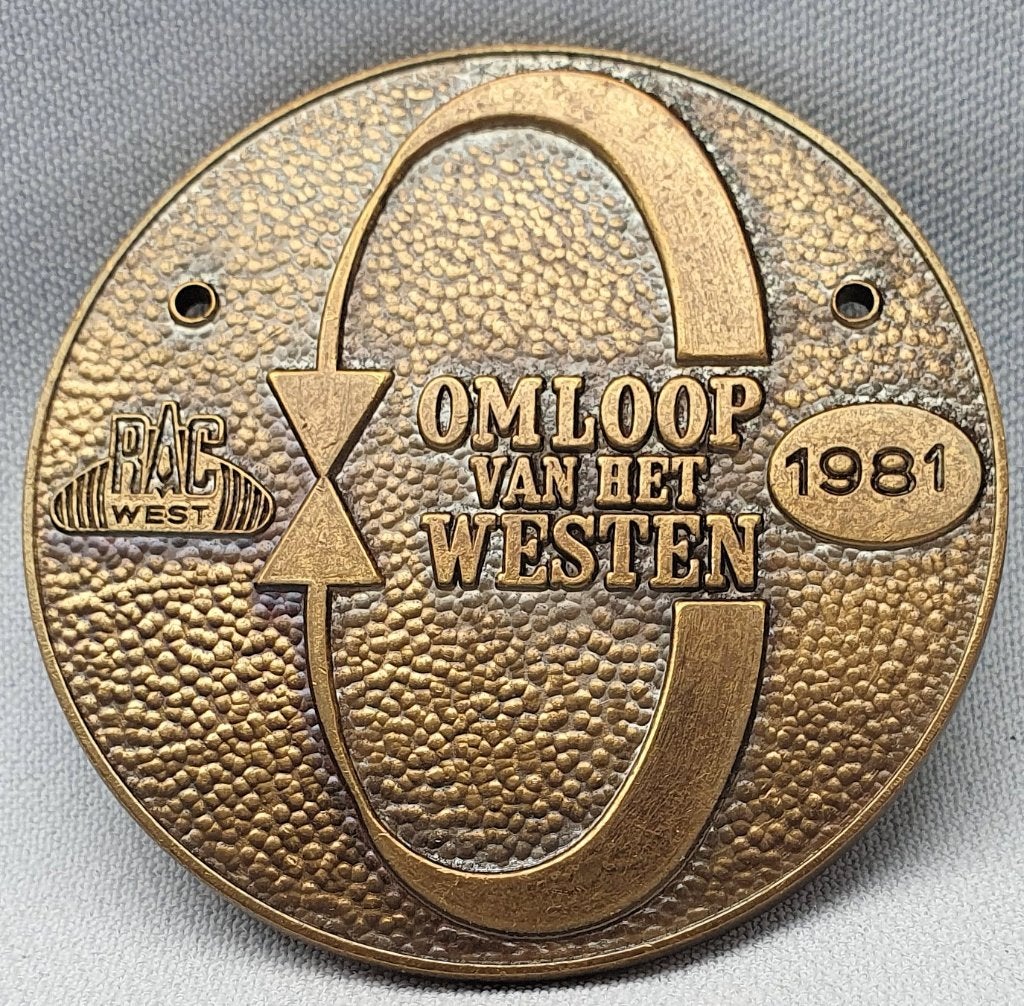 Omloop van het Westen 1981 RAC West Medaille, Verzenden, Zo goed als nieuw, Auto's