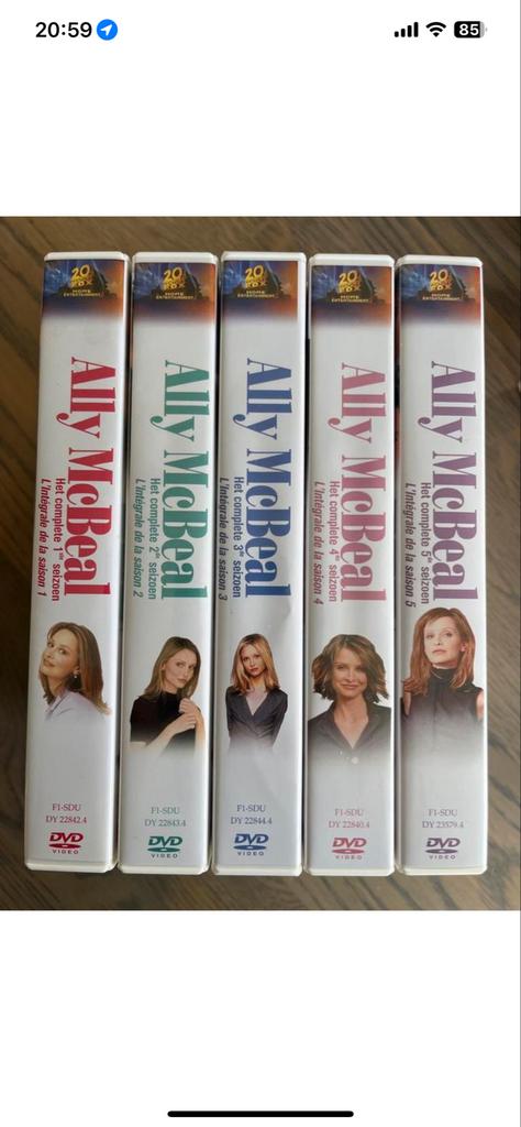 Ally McBeal complete boxset seizoenen 1 t/m 5, Gebruikt, Boxset, Ophalen of Verzenden, Komedie