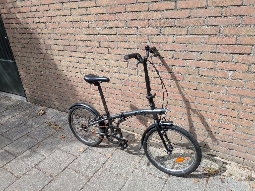 Vouwfiets BTWIN, Fietsen en Brommers, Fietsen | Vouwfietsen, 20 inch of meer, Gebruikt, Velgrem, Totaal opvouwbaar