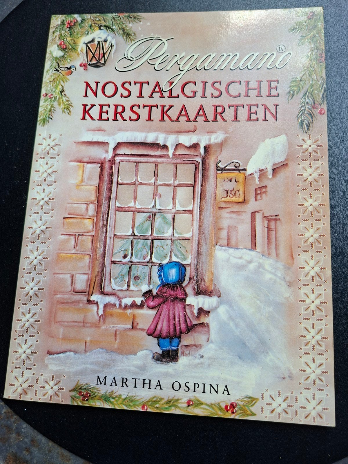 Pergamano Nostalgische Kerstkaarten - Martha Ospina, Gebruikt, Meerkleurig, Ophalen of Verzenden, Papier of Karton