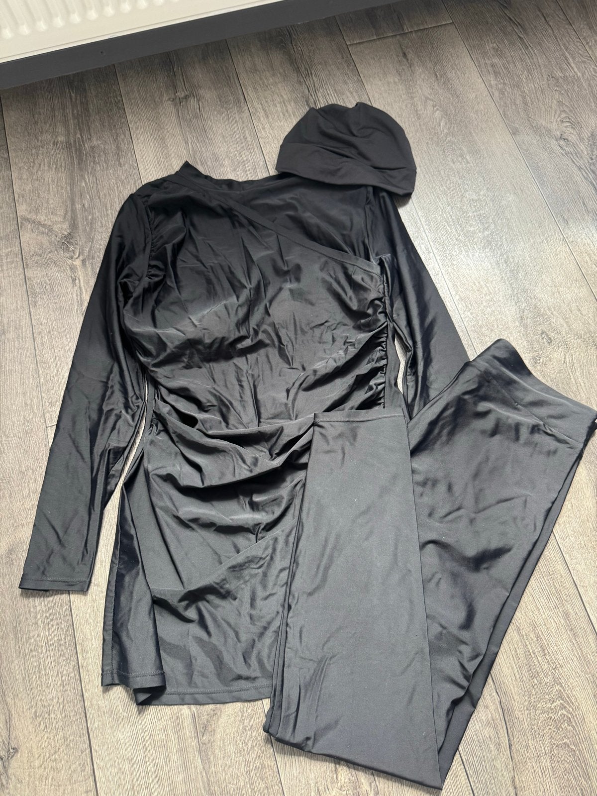 Zwarte Burkini Zwemkleding Set, Kleding | Dames, Badmode en Zwemkleding, Ophalen, Zo goed als nieuw, Zwart, Overige typen