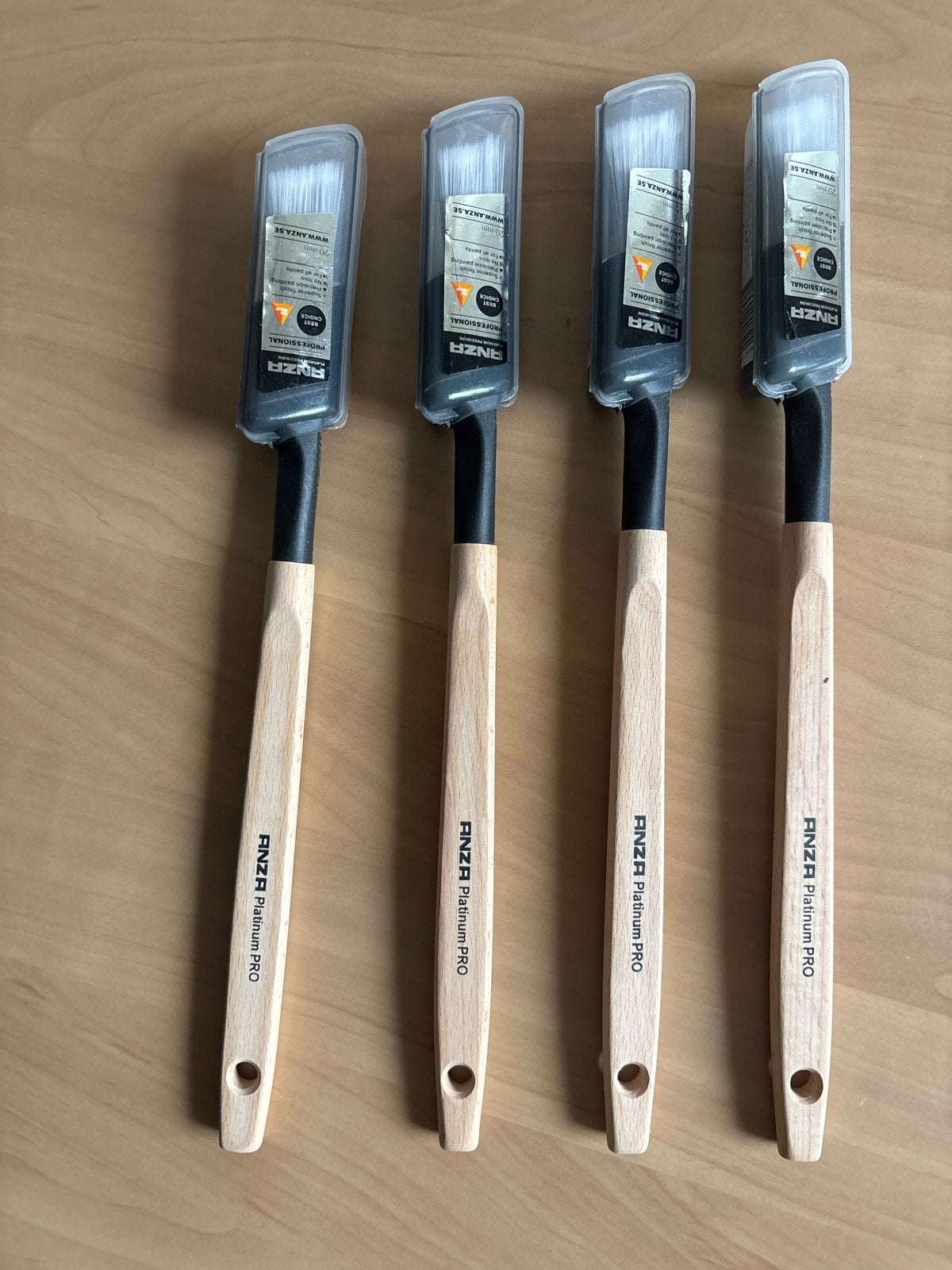 4x Anza Platinum PRO kwasten 20mm - Nieuw in verpakking, Ophalen of Verzenden, Nieuw, Kwast