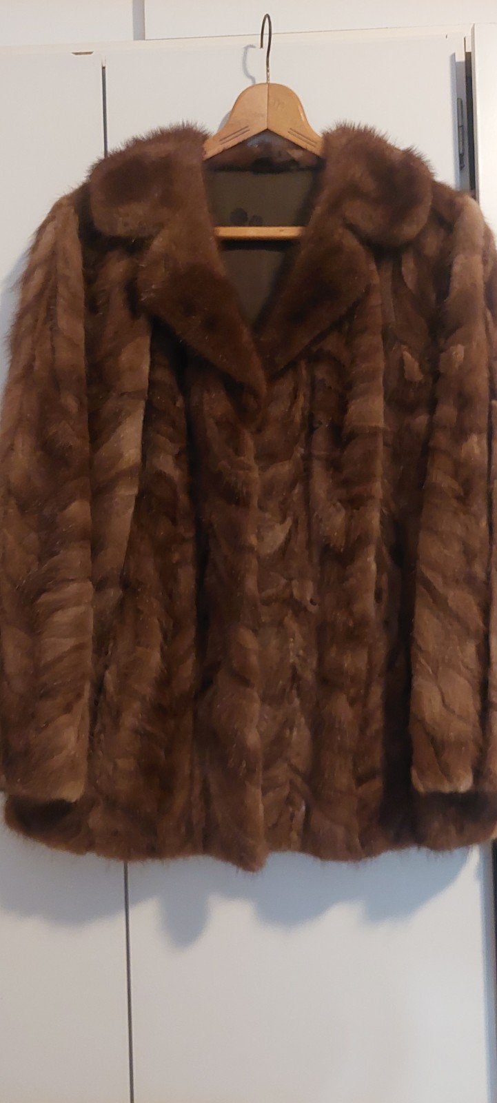 Vintage Bruine Bontjas - Elegante Winterjas, Kleding | Dames, Jassen | Winter, Maat 38/40 (M), Bruin, Ophalen of Verzenden, Onbekend