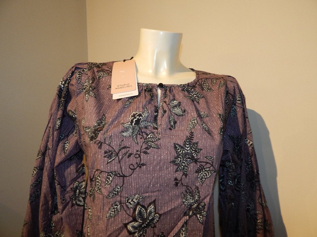 Studio Anneloes paarse blouse top bloemen Nieuw s/m, Studio Anneloes, Verzenden, Paars, Nieuw