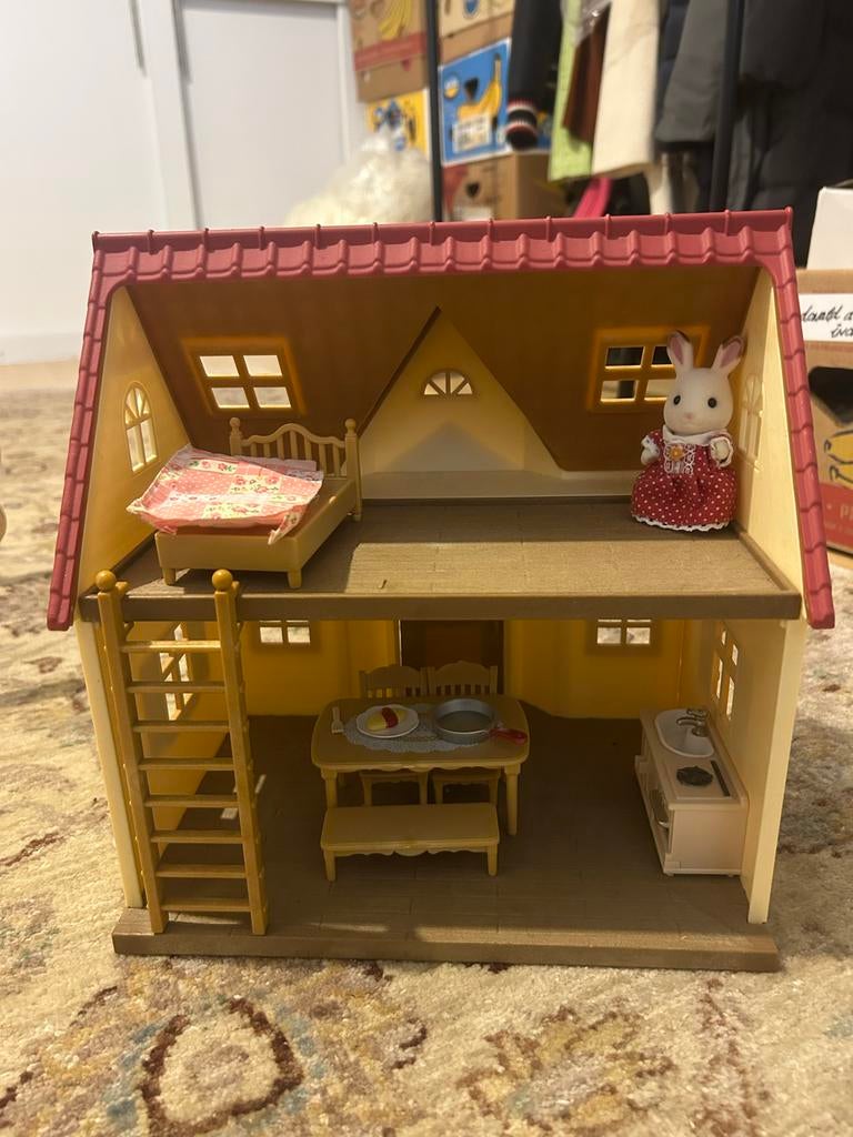 Poppenhuis Sylvanian Families, Ophalen of Verzenden, Zo goed als nieuw, Poppenhuis