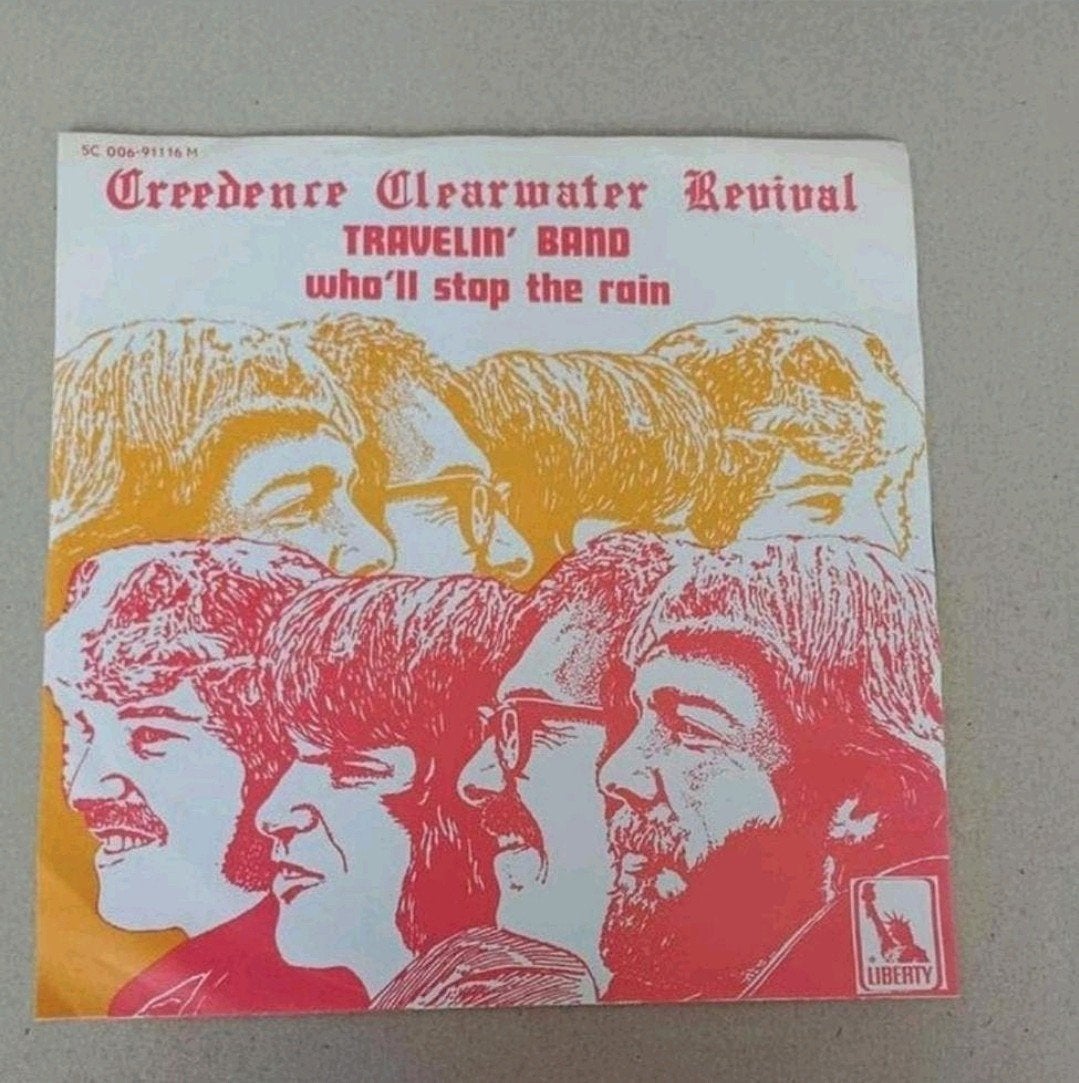 C.C.R. - Travelin' Band / Who'll Stop The Rain, Gebruikt, 7 inch, Ophalen of Verzenden, Pop
