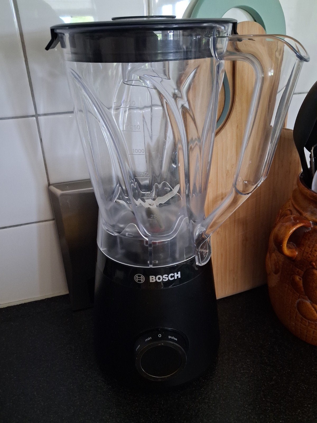 Blender Bosch VitaPower - Zwart, Witgoed en Apparatuur, Blenders, Ophalen of Verzenden, Zo goed als nieuw, Blender