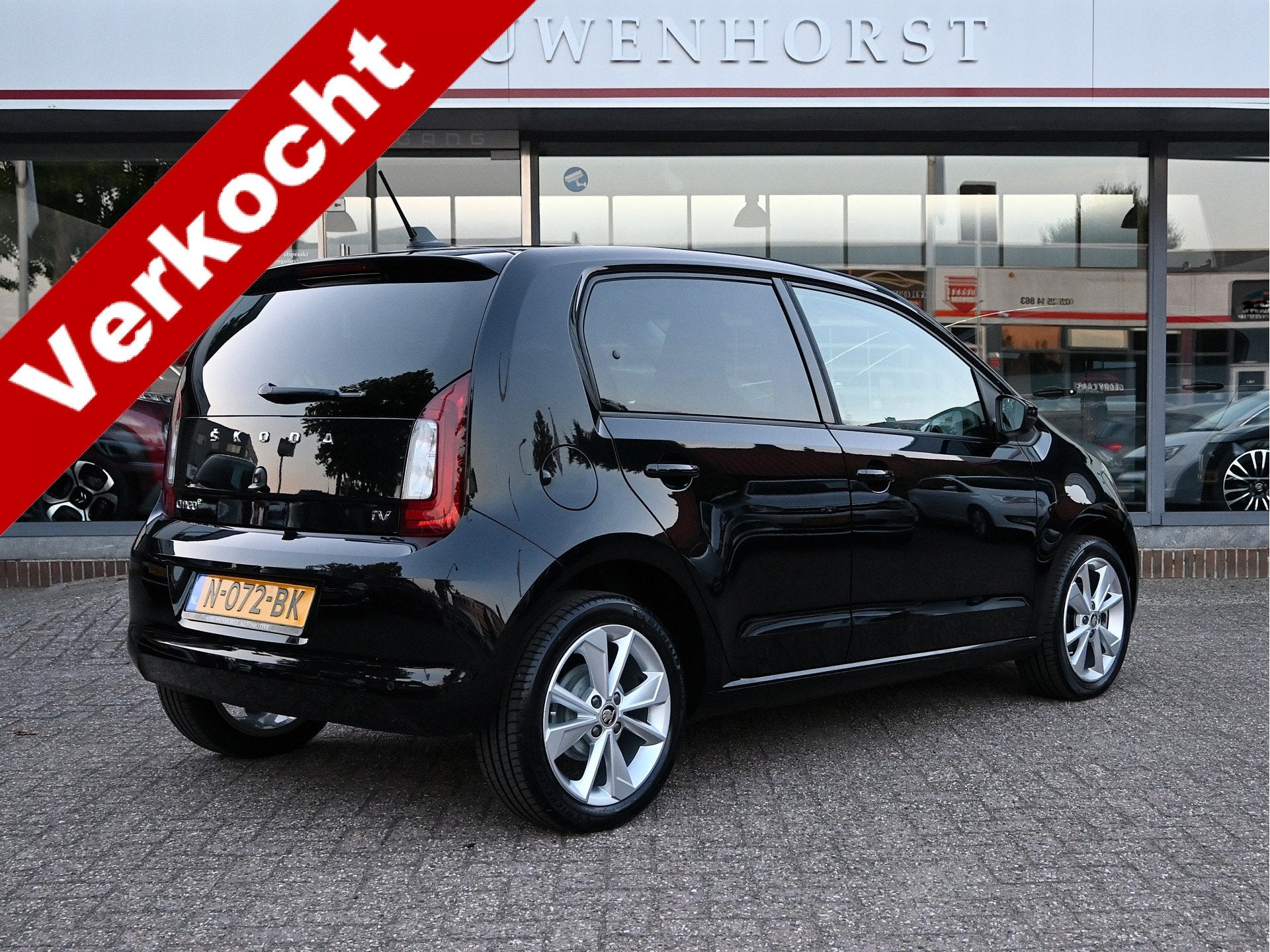 Skoda Citigo e-iV EV Style SOH 94.7%, UNIEKE kilometerstand,, 83 pk, Stof, Zwart, Citigo