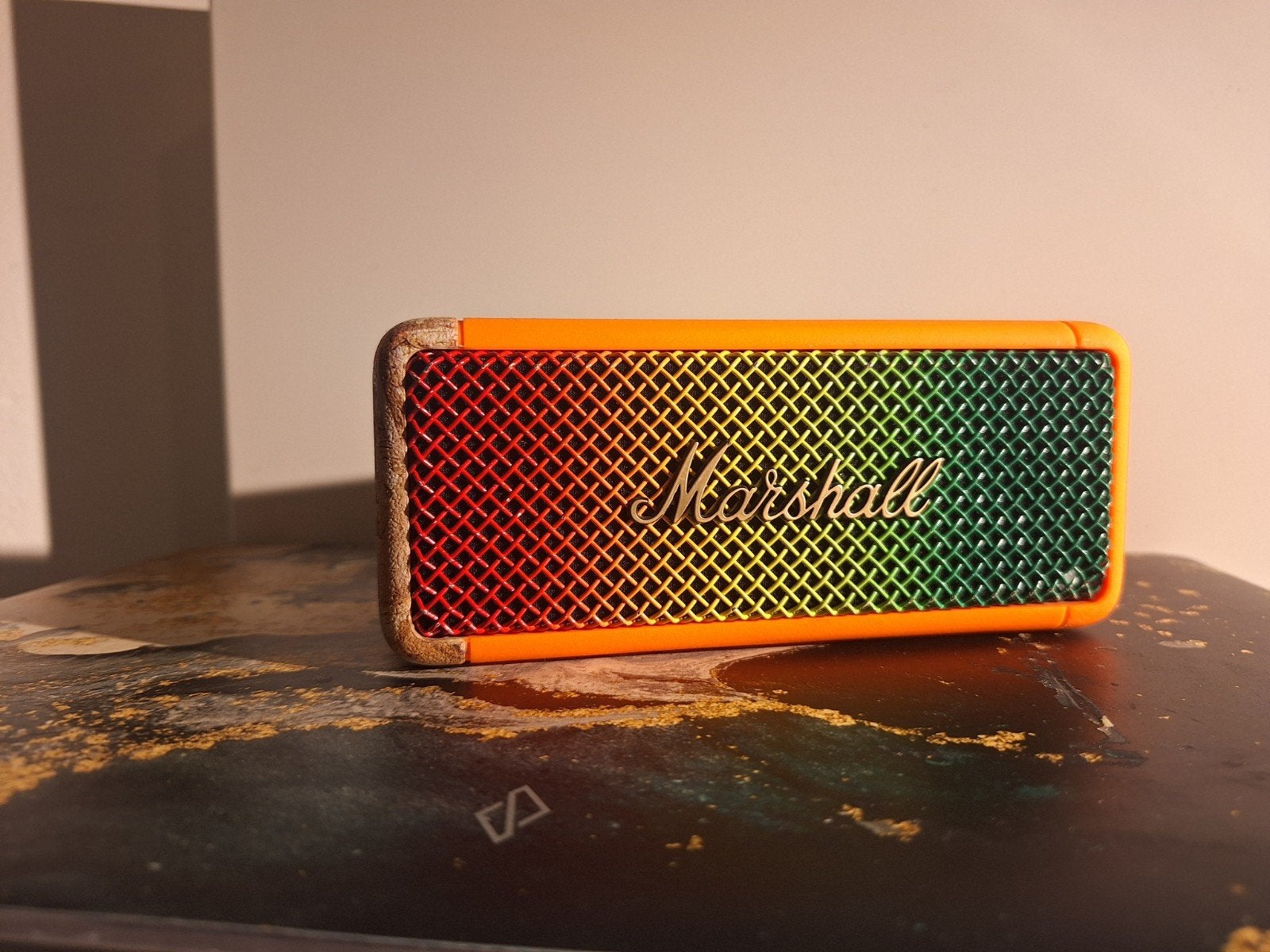Marshall x Patta Emberton II Draagbare Bluetooth Speaker, Audio, Tv en Foto, Zo goed als nieuw, Draagbare speaker, Minder dan 60 watt